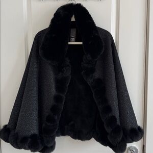 Vince Camuto Faux Fur Cape